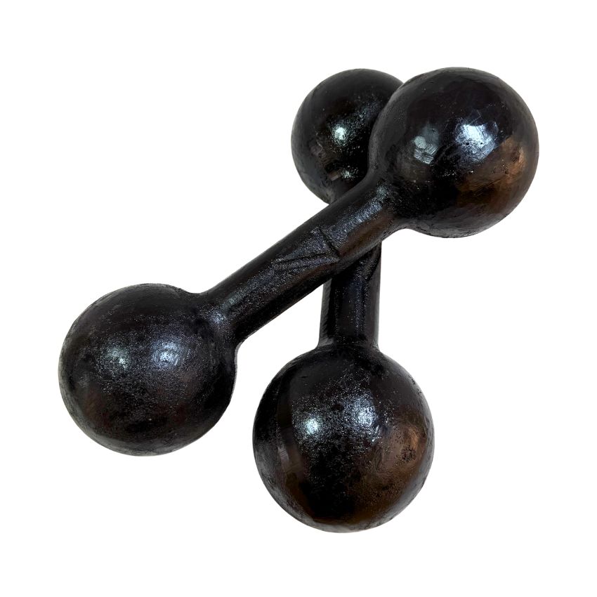 Halteres Bola de Ferro Fundido Pintados 7kg