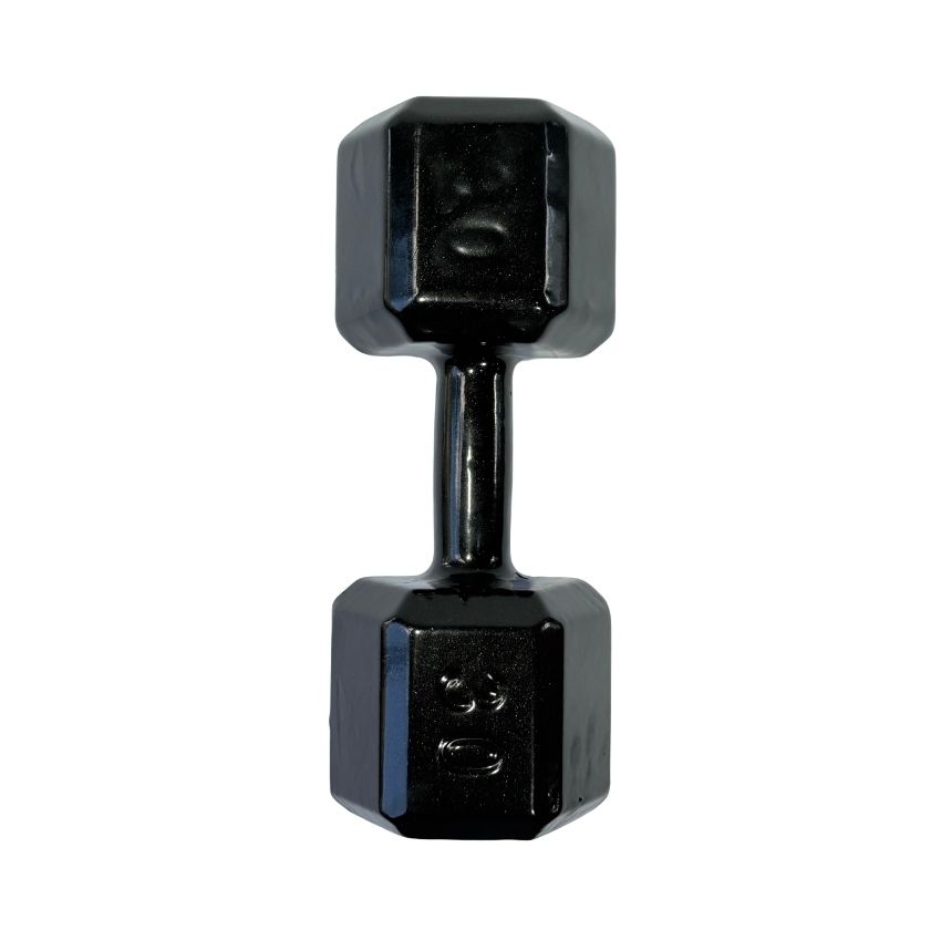 Halteres Sextavados de Ferro Fundido Emborrachados 30kg