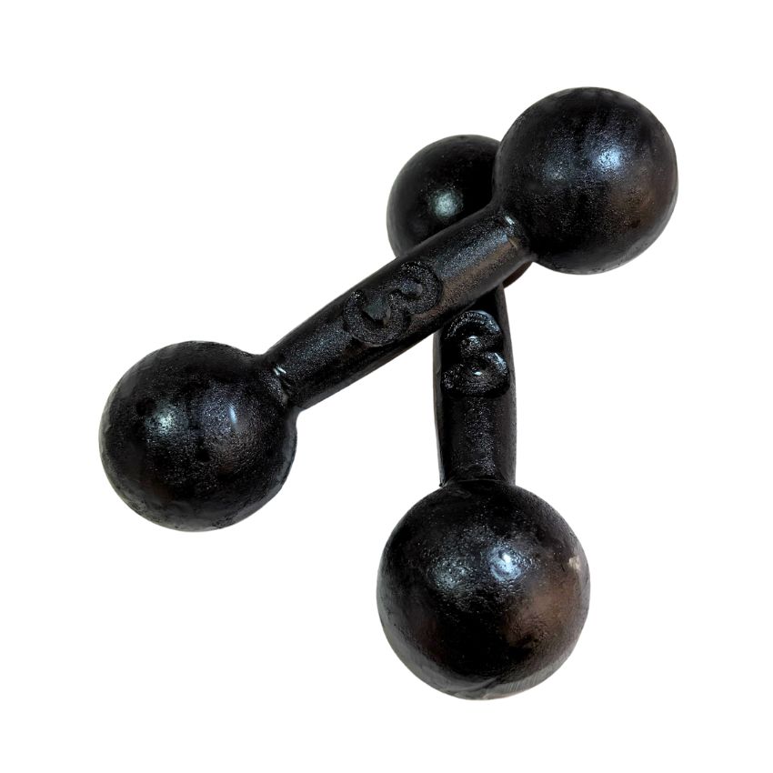 Halteres Bola de Ferro Fundido Pintados 3kg