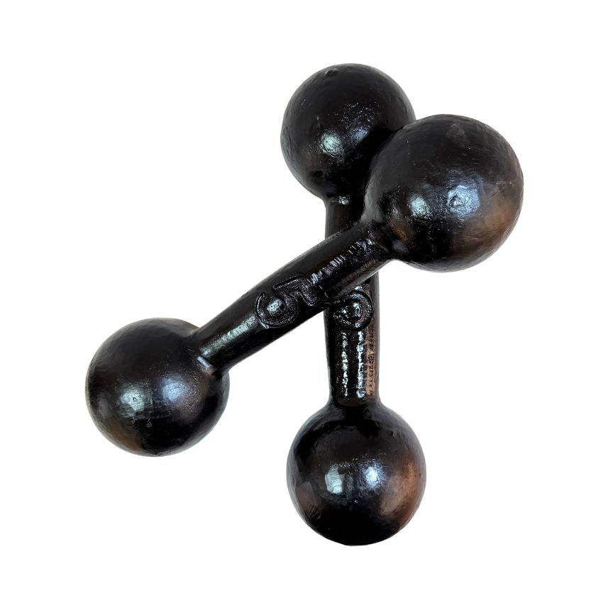 Halteres Bola de Ferro Fundido Pintados 5kg